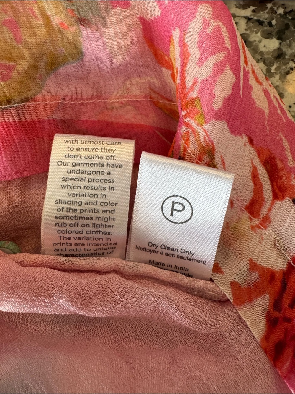 HEMANT & NANDITA x REVOLVE Sage Floral Romper Pink Boho XS Missing Sash $298 - Picture 7 of 12